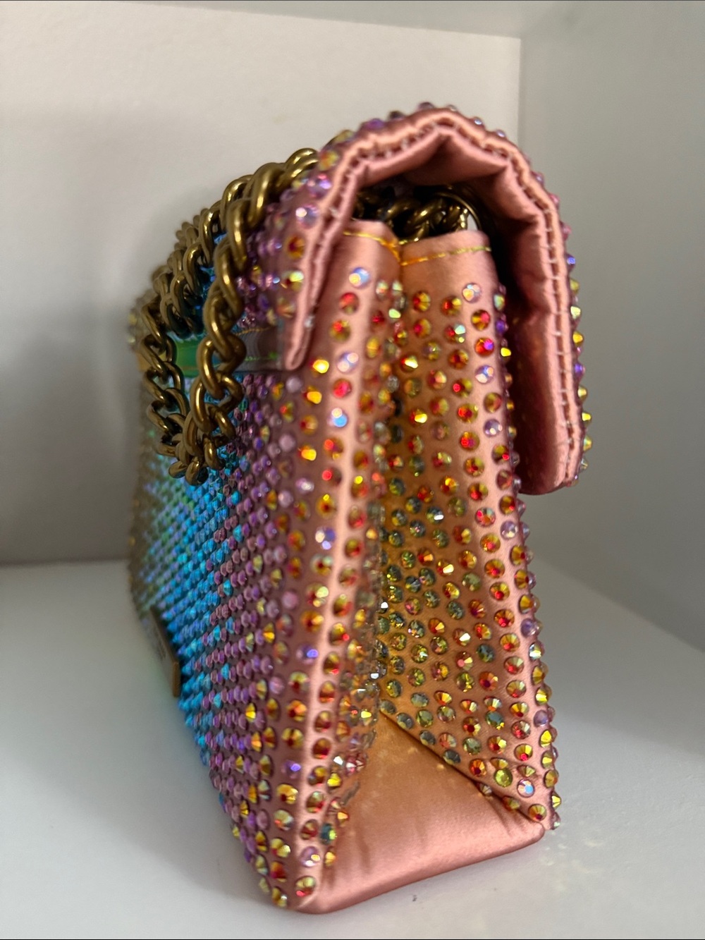 Kurt Geiger Multicolor Crystal-Embellished Kensington NWT - Picture 10 of 11